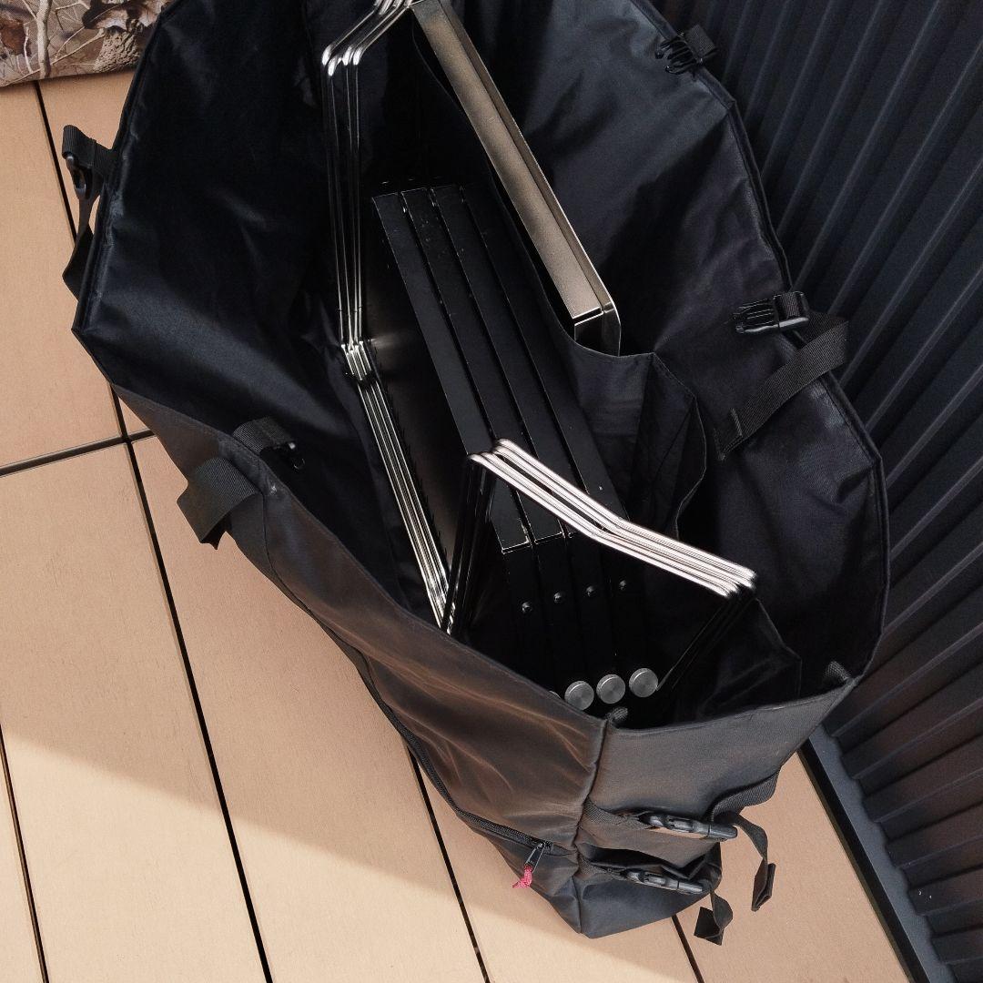 スノーピークジカロテーブルブラック+ギアトート+特注天板　3点セット