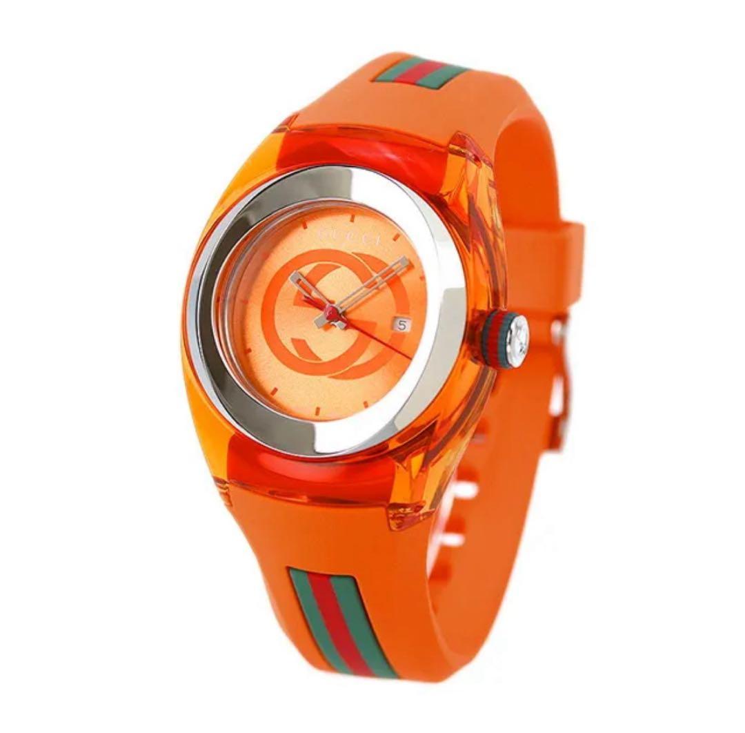 【極美品】GUCCI SYNC レディース 腕時計 YA137311 オレンジ