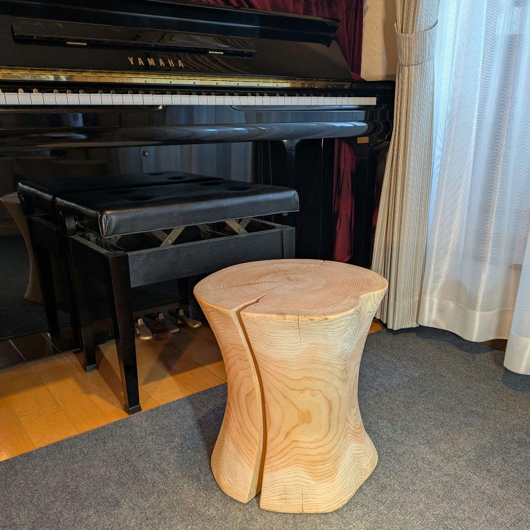 outdoorman　檜③　丸太　椅子　スツール　テーブル　高さ約40㎝