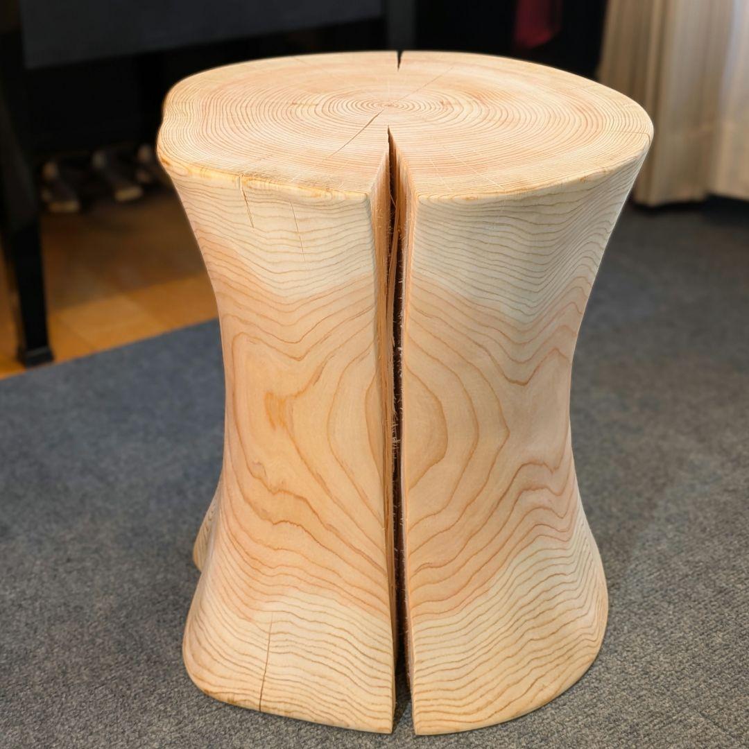 outdoorman　檜③　丸太　椅子　スツール　テーブル　高さ約40㎝