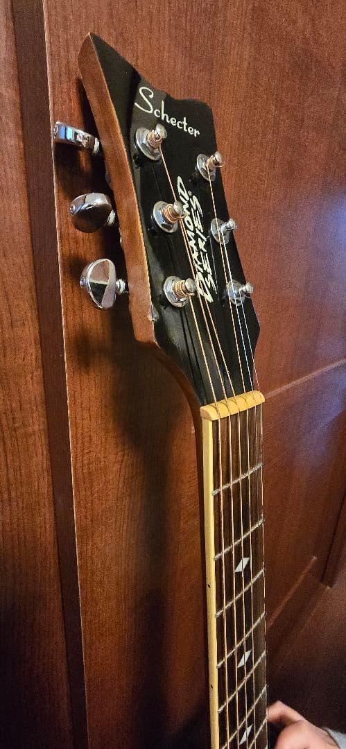 Schecterダイヤモンドシリーズ エレアコ セミハードケース付き