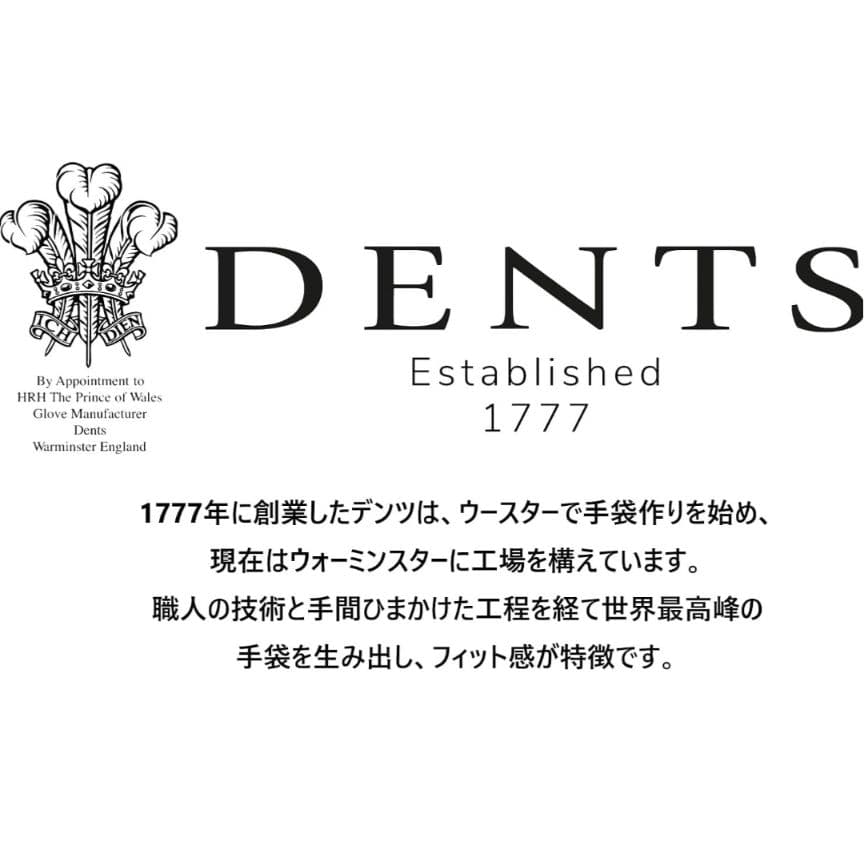 【未使用品】DENTS（デンツ） ドライビンググローブ BK 羊革 XS 007