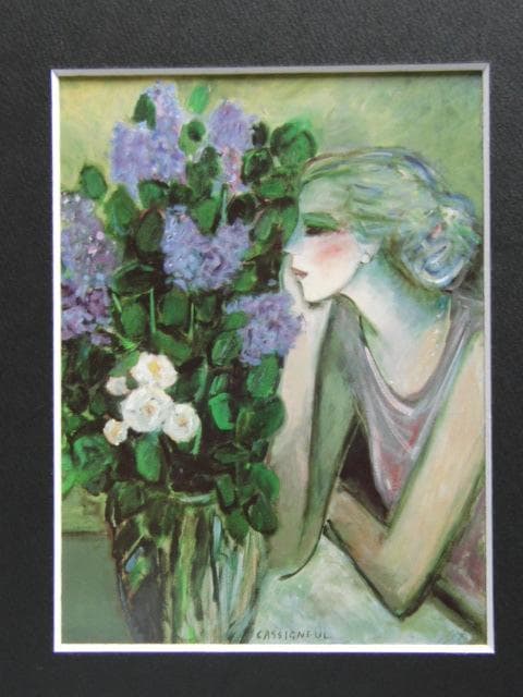 カシニョール（Cassigneul）、秘密、希少な画集より、新品高級額・額装付