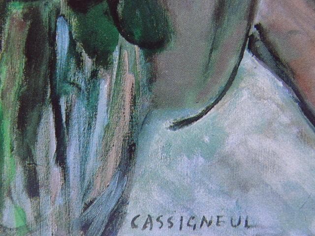 カシニョール（Cassigneul）、秘密、希少な画集より、新品高級額・額装付