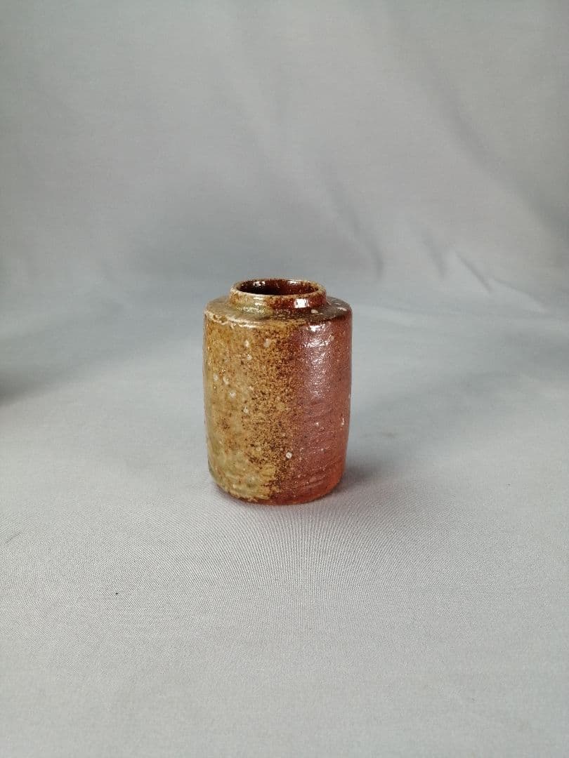 【茶事具】岐月造　信楽焼肩衝茶入　濃茶器　茶入れ252