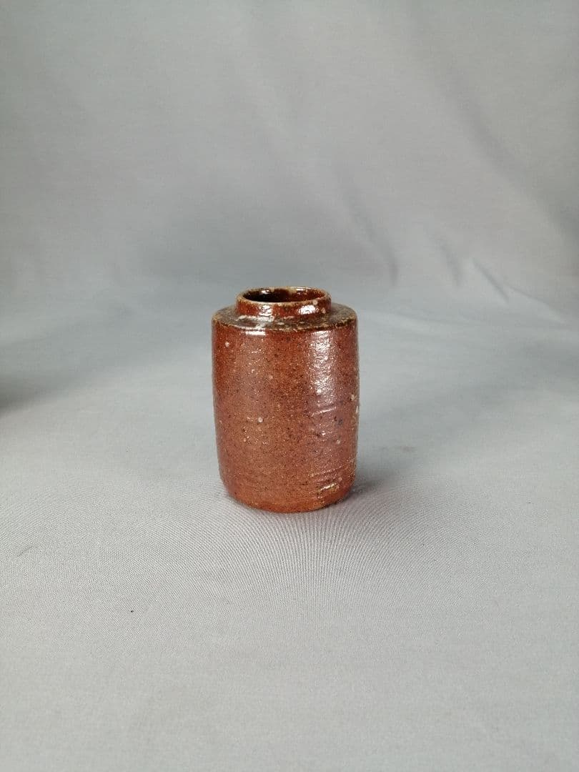 【茶事具】岐月造　信楽焼肩衝茶入　濃茶器　茶入れ252