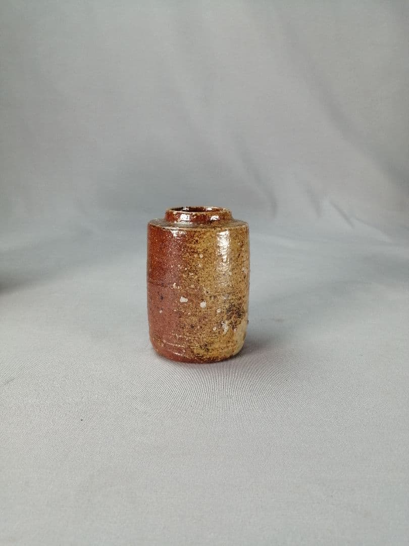 【茶事具】岐月造　信楽焼肩衝茶入　濃茶器　茶入れ252