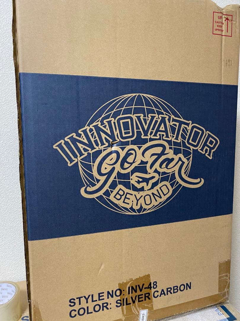 イノベーター スーツケース 鍵付 シルバーカーボン 約38L(INV-48)