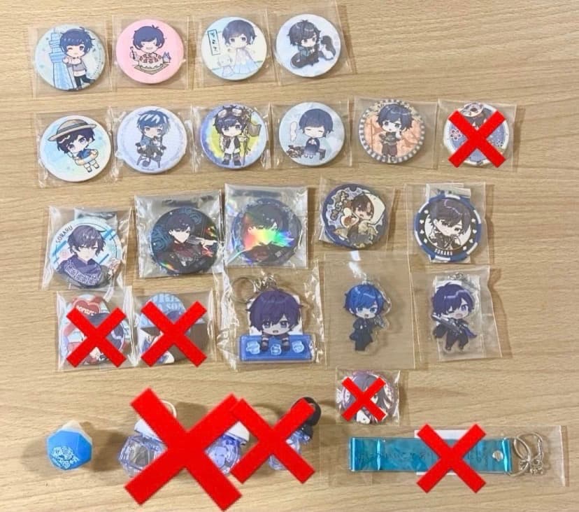 そらる 缶バッジ グッズ リンラ 銀テープストラップ ひきフェス VS 等身