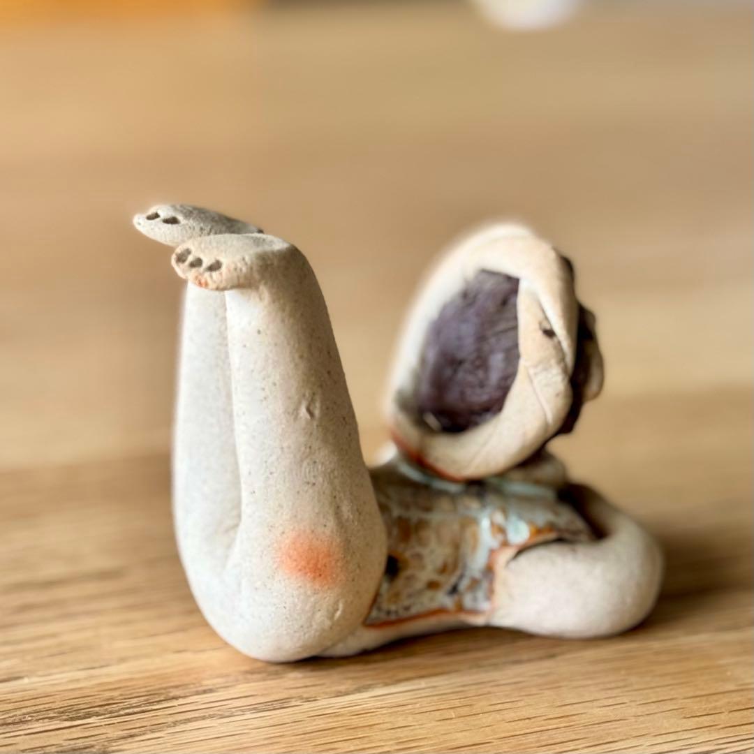 美品⭐︎砥部焼 青芳窯　青芳人形　5体　森元青芳氏作