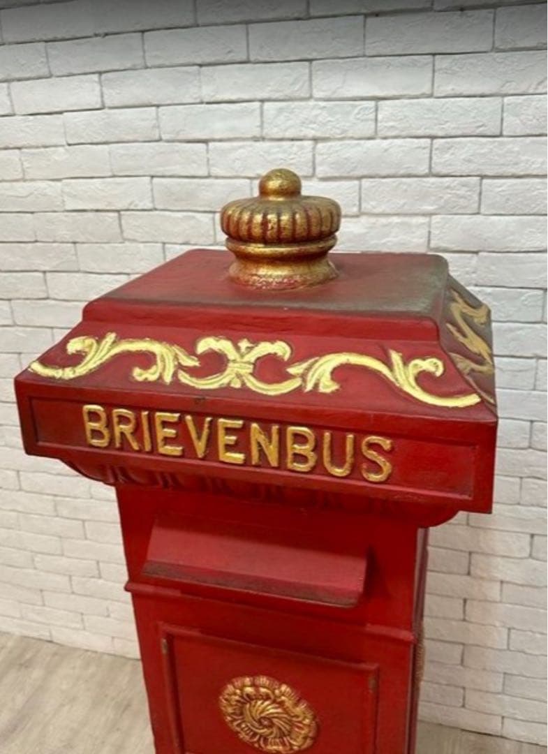 【東京都内23区配送無料】アンティーク 1900年　オランダ　公共　郵便　ポスト