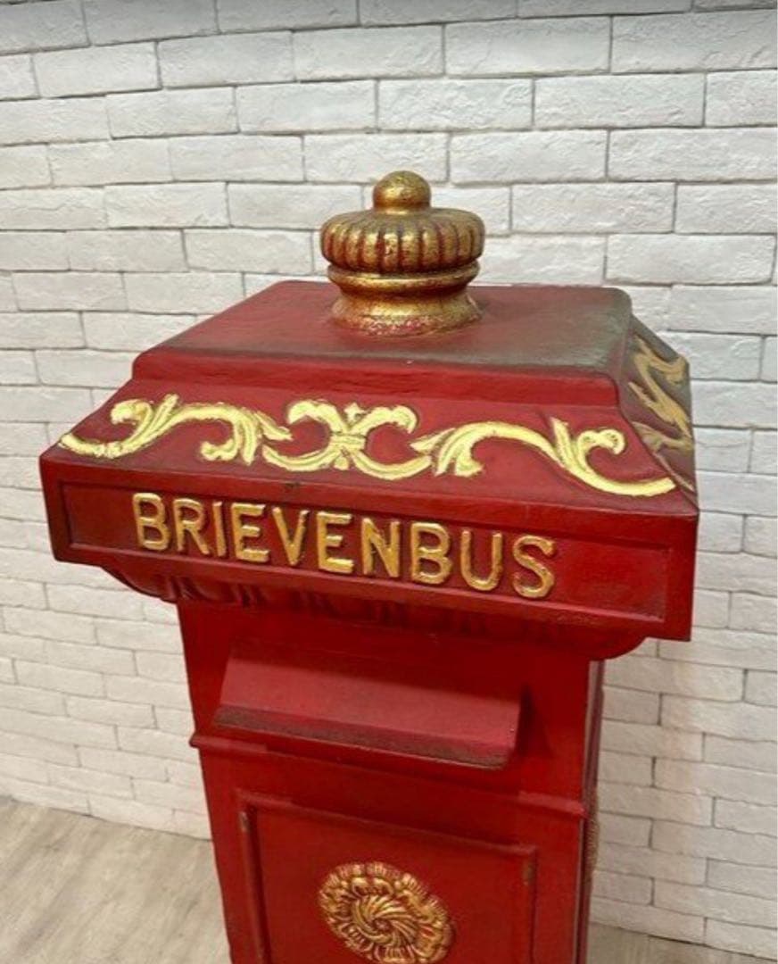 【東京都内23区配送無料】アンティーク 1900年　オランダ　公共　郵便　ポスト