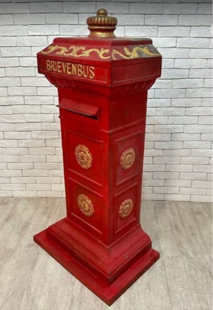 【東京都内23区配送無料】アンティーク 1900年　オランダ　公共　郵便　ポスト