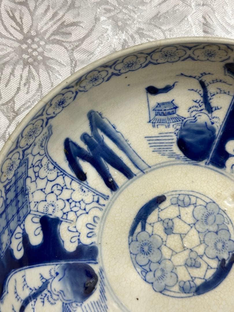 中国　染付　古伊万里　伊万里　ミツ丼