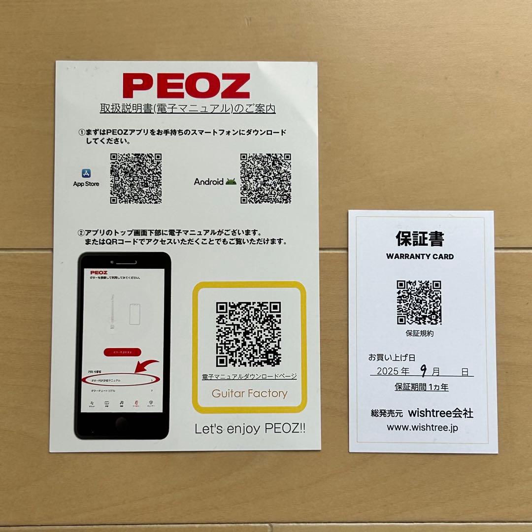 PEOZ / TR1 スマートギター ケース付き