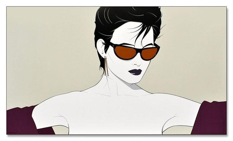 額装済/ゴールドサングラス（パトリック ナーゲル）/アートポスター