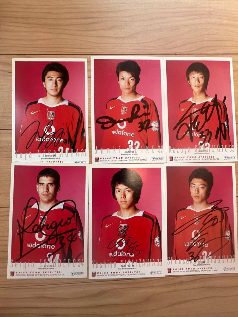 [フルセット]2006年浦和レッズ サイン入りポストカード [41枚]