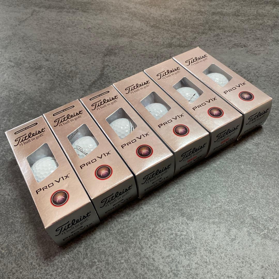 【新品】タイトリストv1x エンハンスド アライメント他 6スリーブ まとめ売り