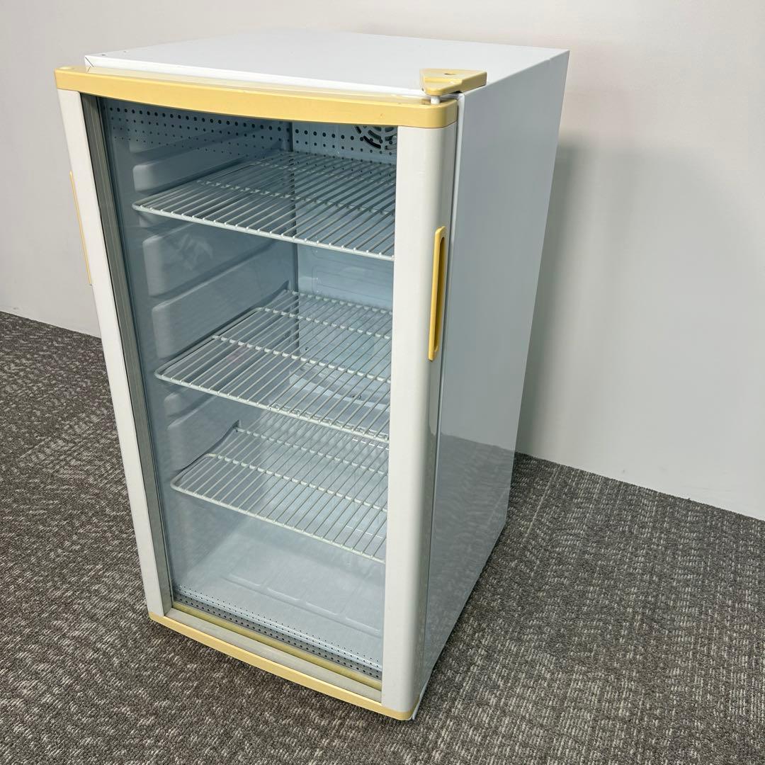 2 業務用 冷蔵ショーケース オフィスコンビニ XW-105 左右開き 小型