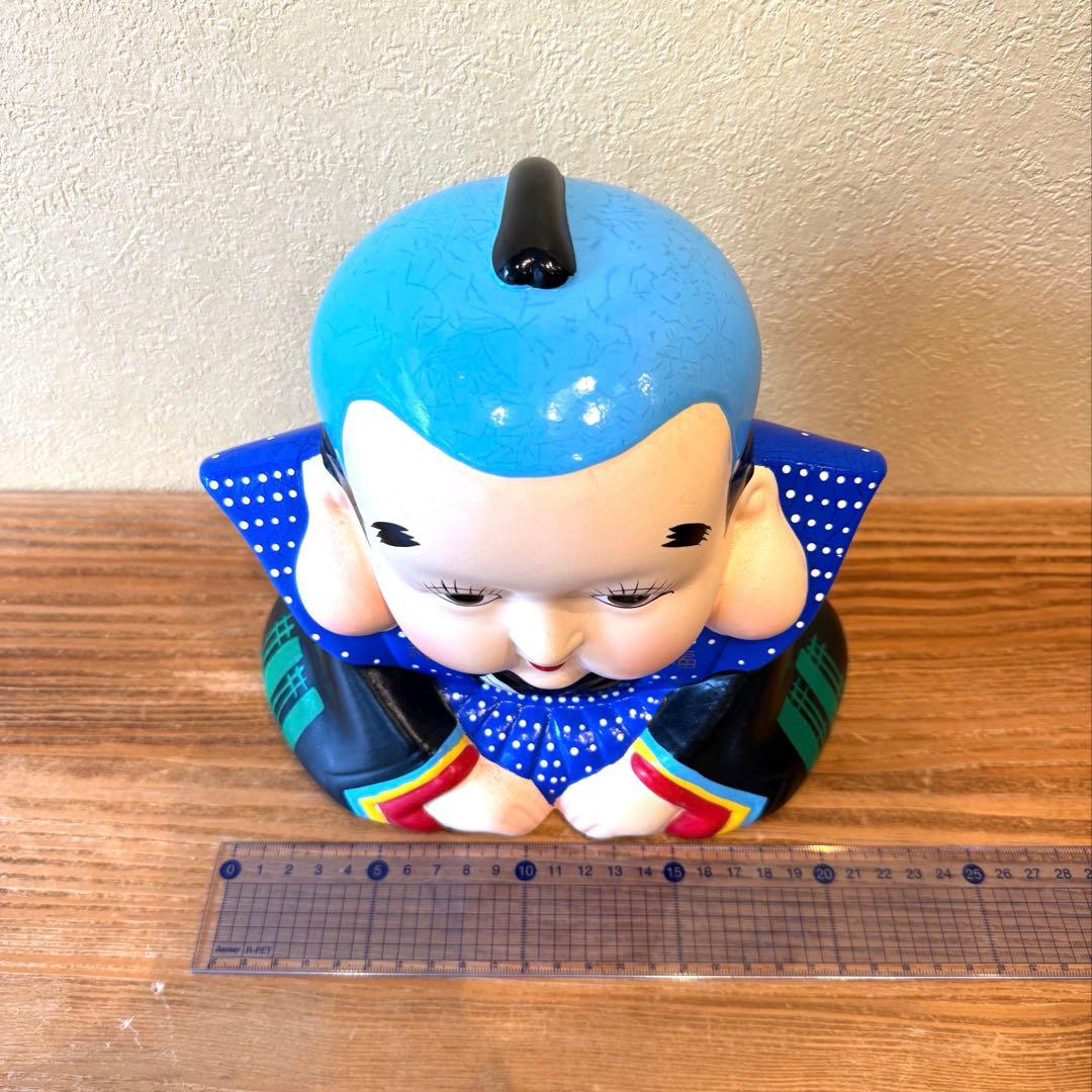 福助人形　貯金箱　縁起物　置物　商売繁盛　骨董　約20cm×22.7cm