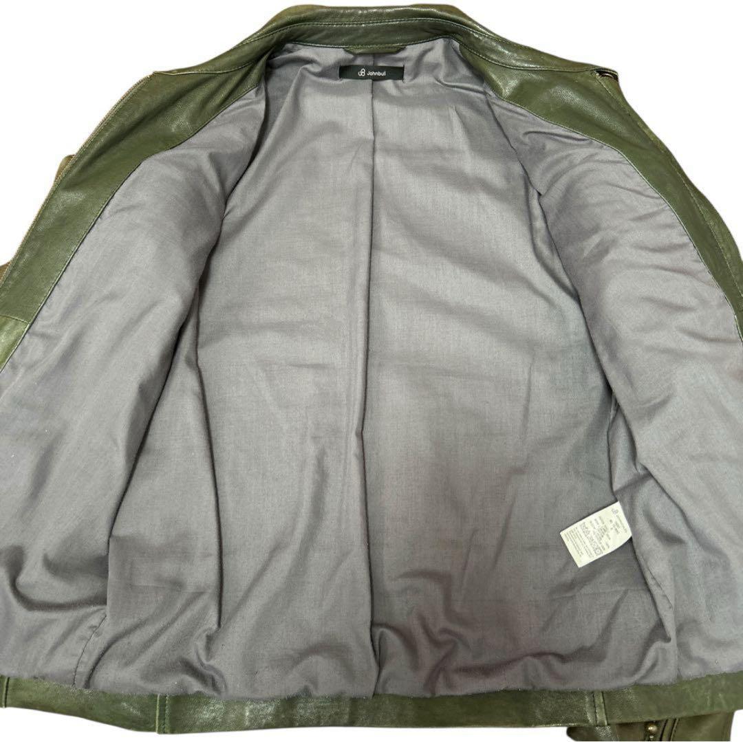 johnbull⭐︎M ジョンブル シングルライダース レザージャケット 羊革