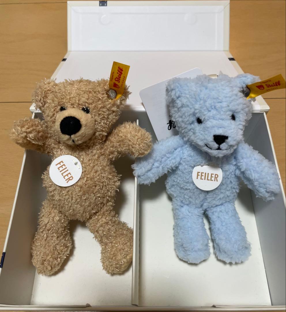 フェイラー シュタイフ テディベア ハンカチ キーホルダーセット