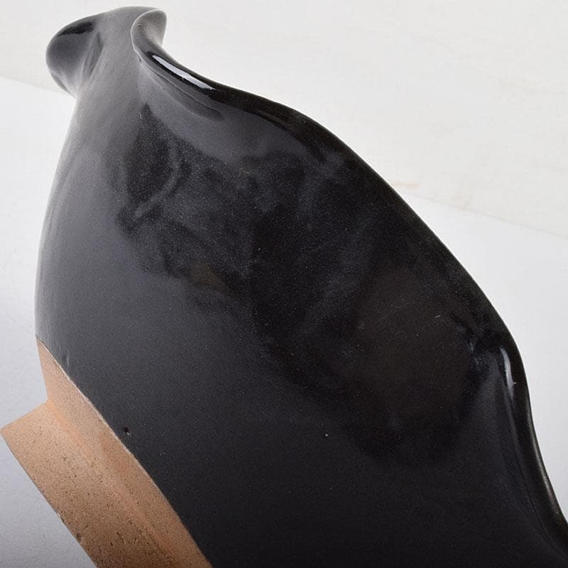 中国　吉州窯　黑釉　木葉天目茶碗　輪花鉢　C　6919