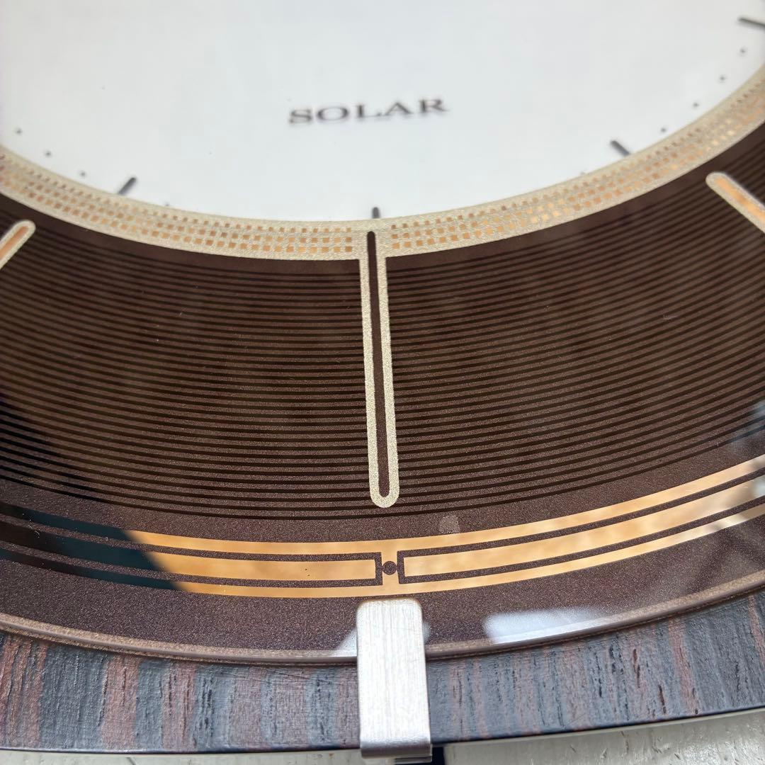 0650 SEIKO SF502B 電波ソーラークロック　掛時計　電波時計