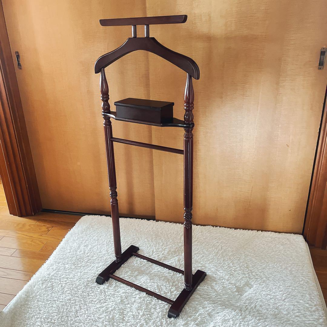 OR様リクエスト品美品】ヴィンテージ 木製ハンガー ハンガーラック 洋服掛