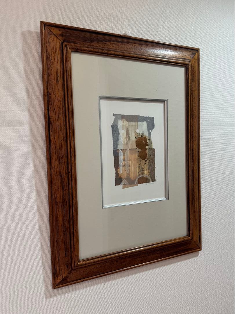 90's P.G. GRAVELE 金箔押し 抽象画 アート 額装 ヴィンテージ