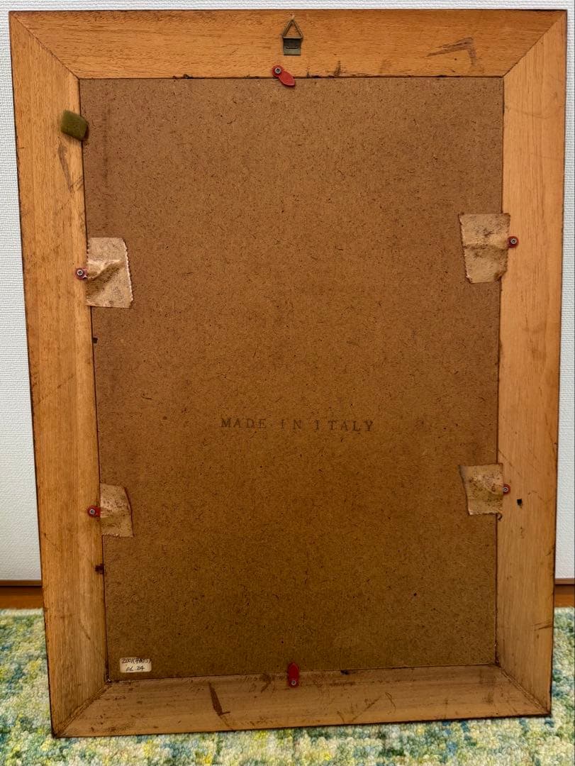 90's P.G. GRAVELE 金箔押し 抽象画 アート 額装 ヴィンテージ