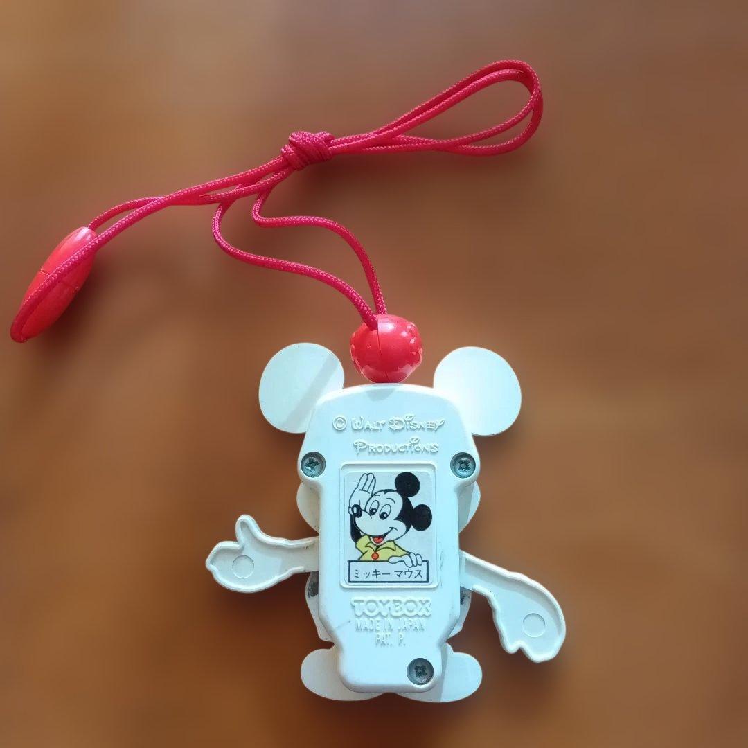昭和レトロ　ディズニー ミッキーマウス　 ヒモを引っ張ると手が動くオモチャ