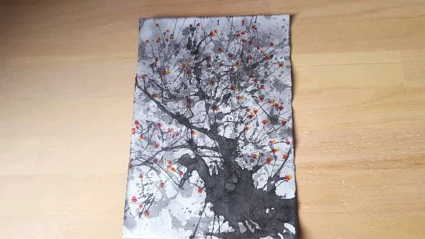 水墨絵画【梅ノ樹】