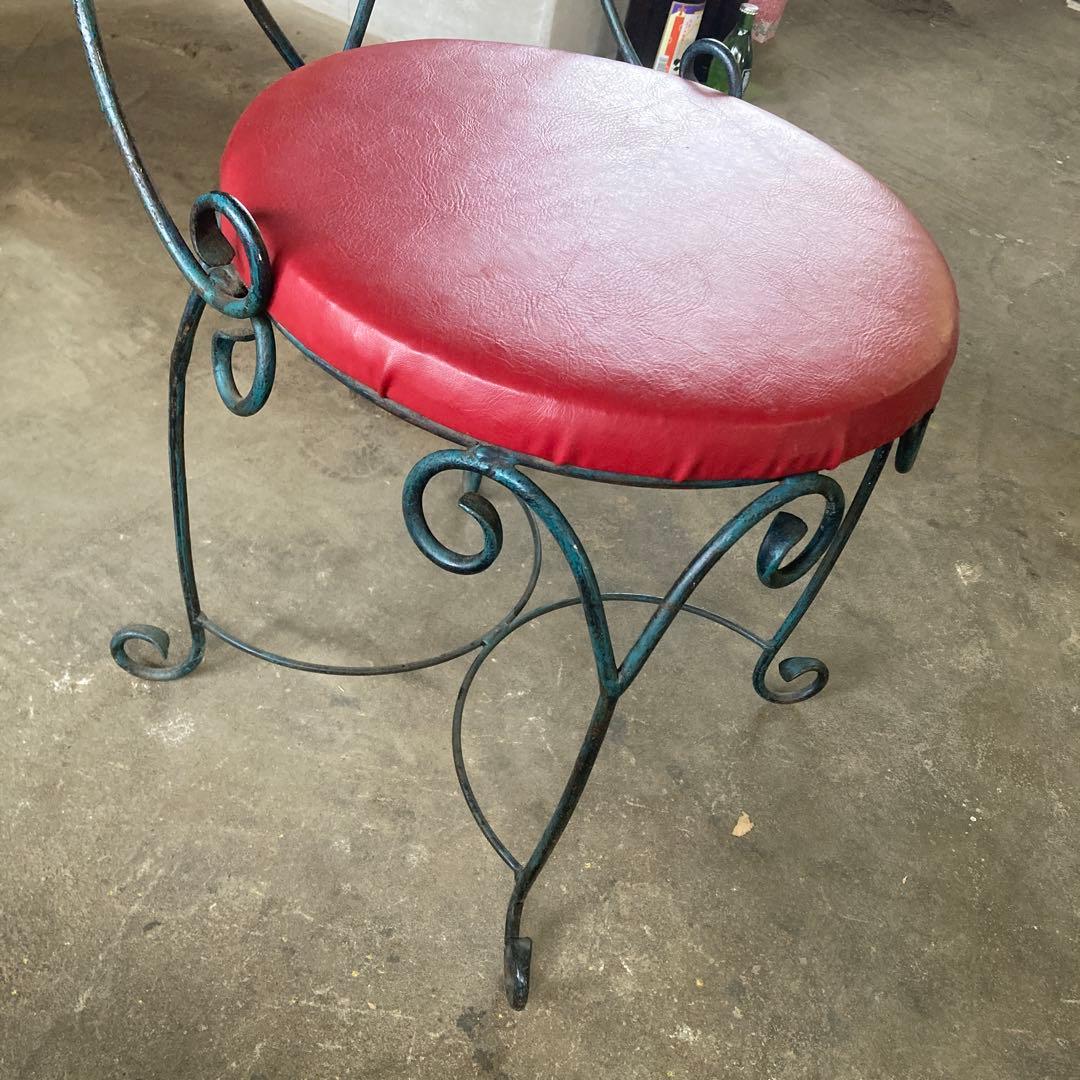 s*〉様 A 鍛造 アイアンフレーム 椅子 ガーデンチェア アンティーク チェア