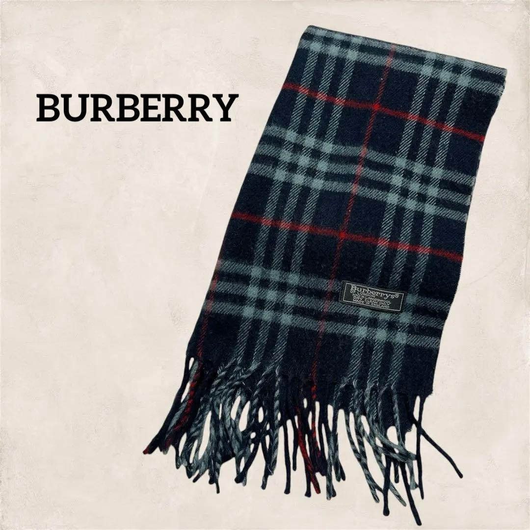 美品✨BURBERRYカシミヤ100% マフラー チェック柄 バーバリー