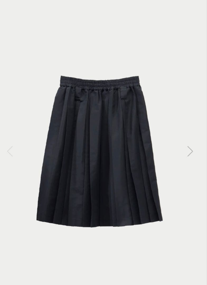マチャット machatt タフタプリーツスカート（ブラック）