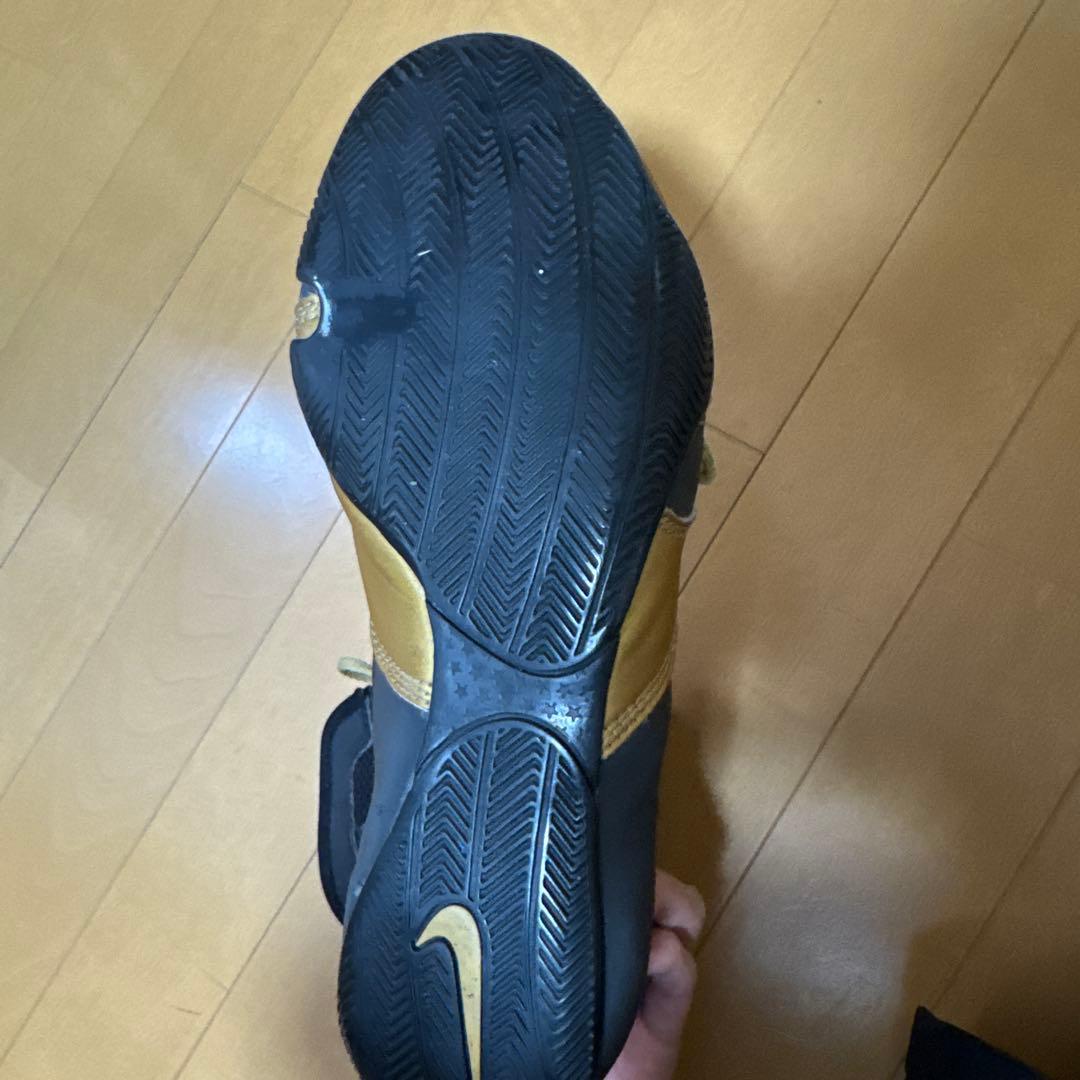 NIKE ボクシングシューズ ネイビー/ゴールド