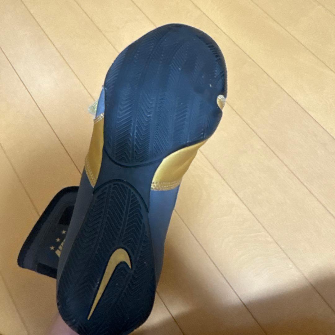 NIKE ボクシングシューズ ネイビー/ゴールド