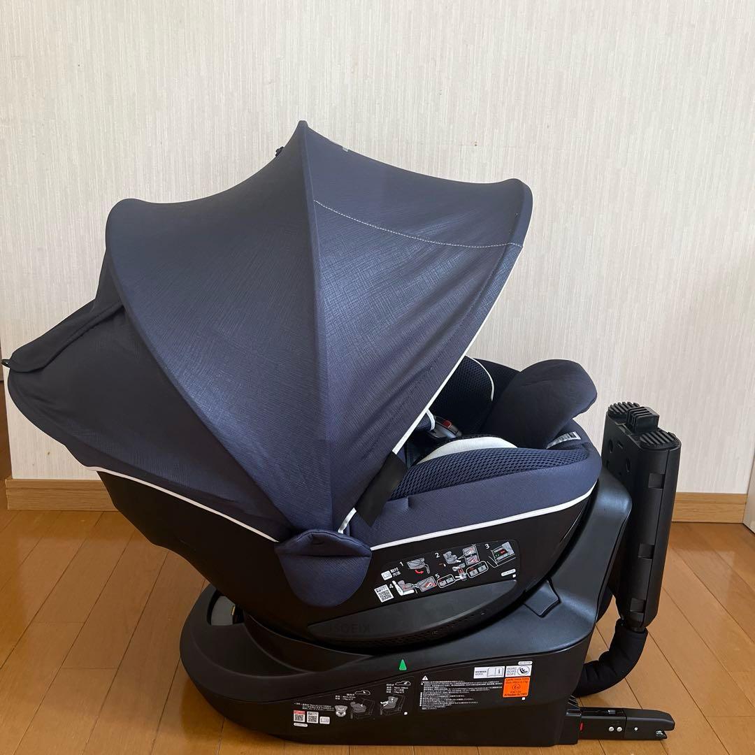 【エールべべ】クルットRグランス２／回転式／R129／ISOFIX／新生児OK
