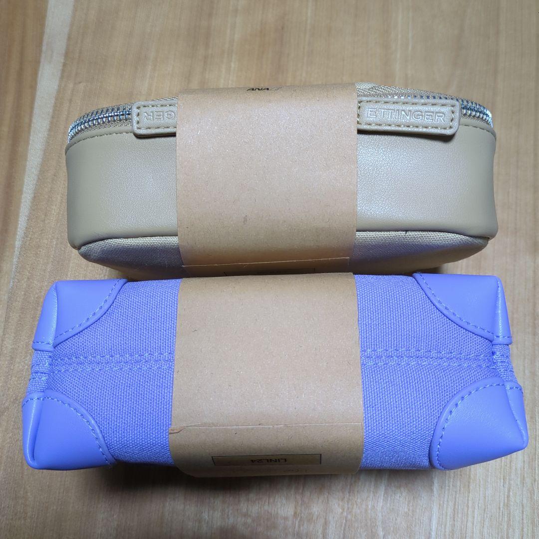 ETTINGER 旅行用化粧品セット ベージュ＆紫