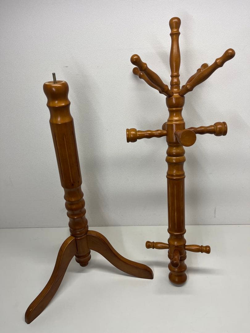 極太 ポールハンガー コートハンガー インテリア 木製 北欧 アンティーク