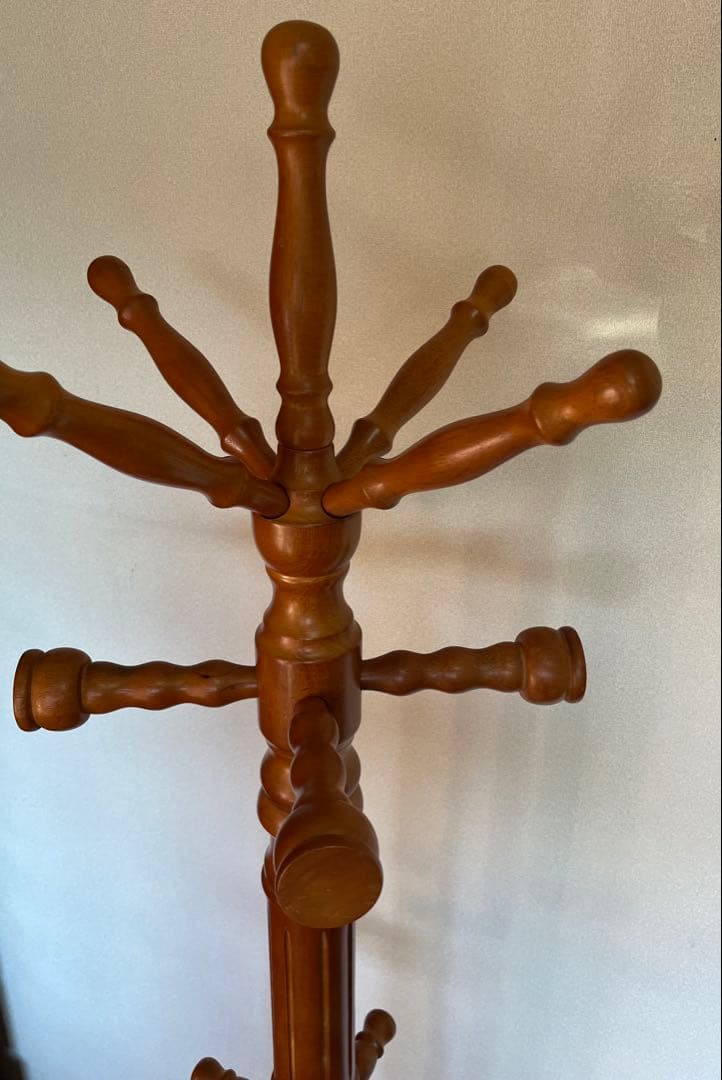 極太 ポールハンガー コートハンガー インテリア 木製 北欧 アンティーク