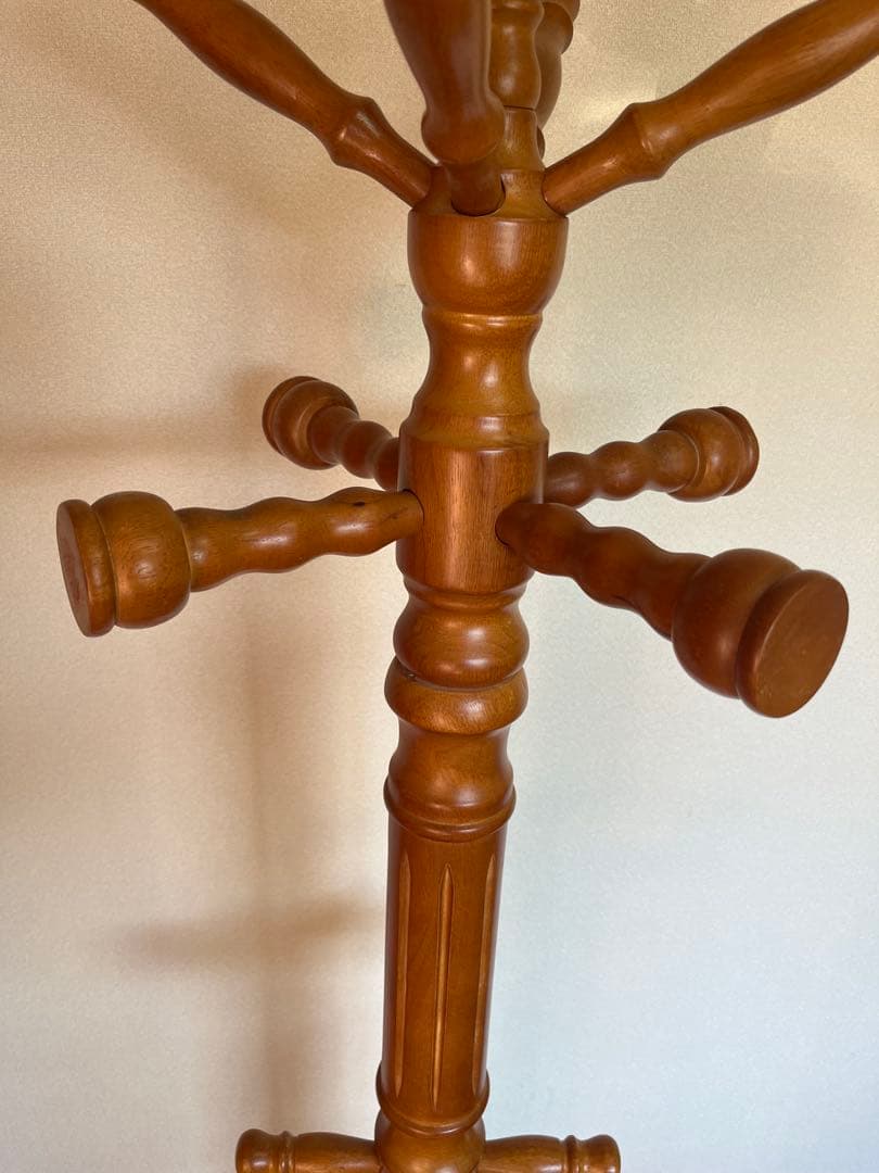 極太 ポールハンガー コートハンガー インテリア 木製 北欧 アンティーク