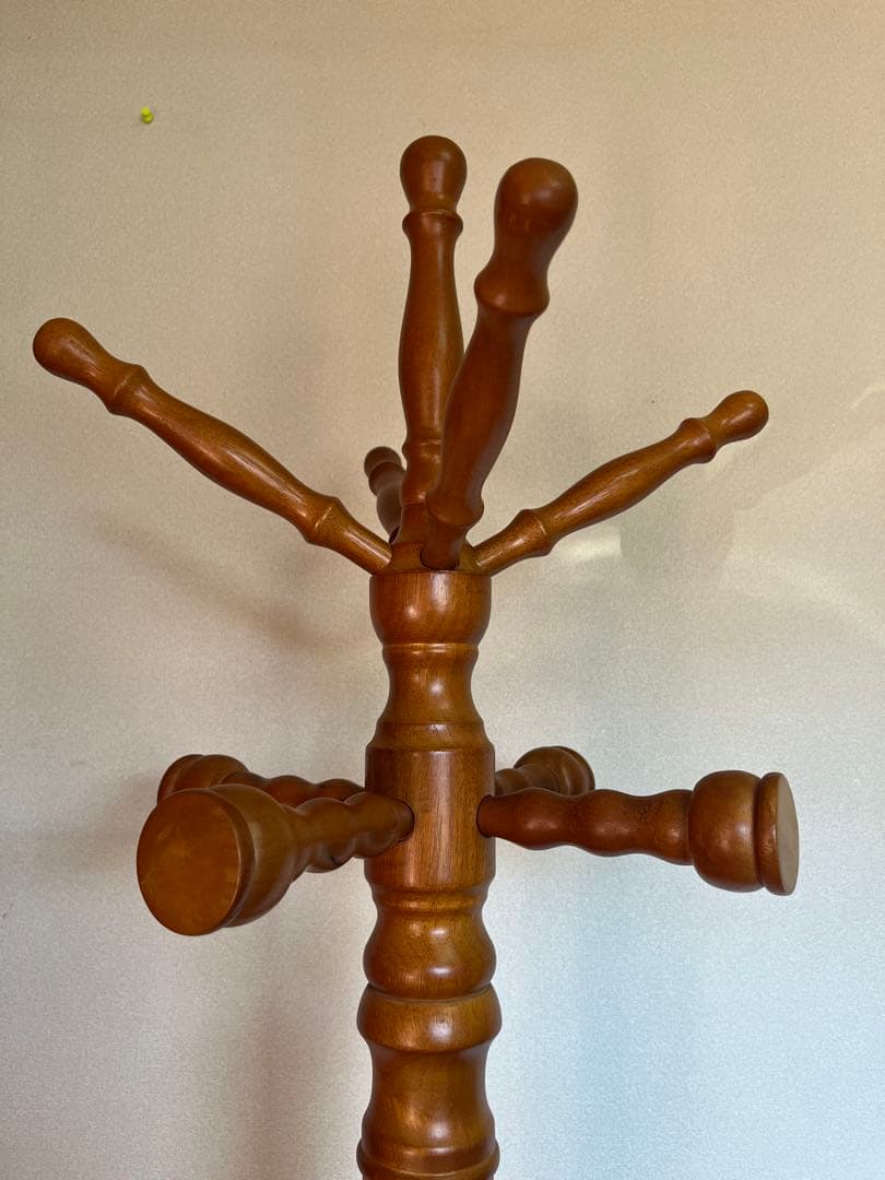 極太 ポールハンガー コートハンガー インテリア 木製 北欧 アンティーク