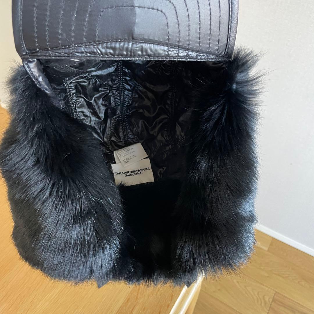 ソロイスト soloist ラビットファーフライトキャップ