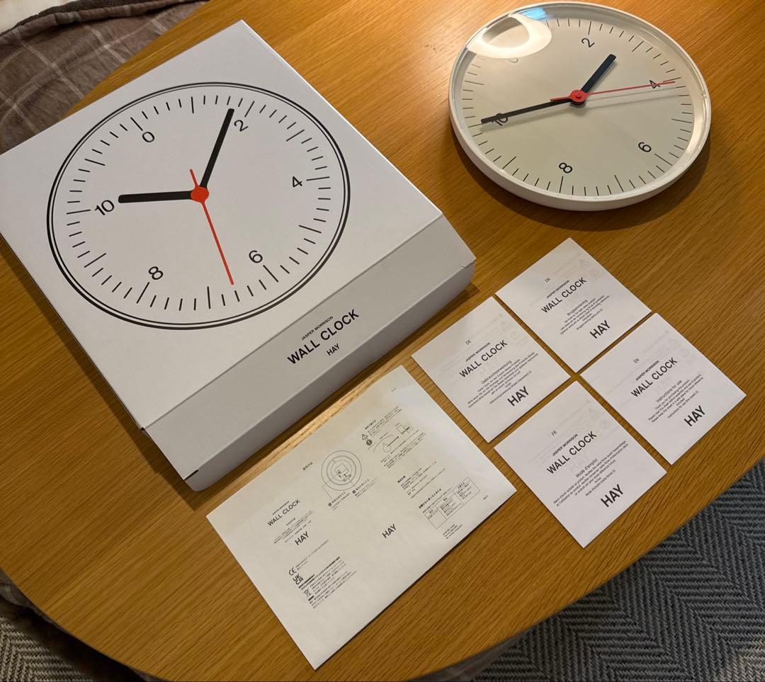 HAYウォールクロック ジャスパーモリソン　ホワイト