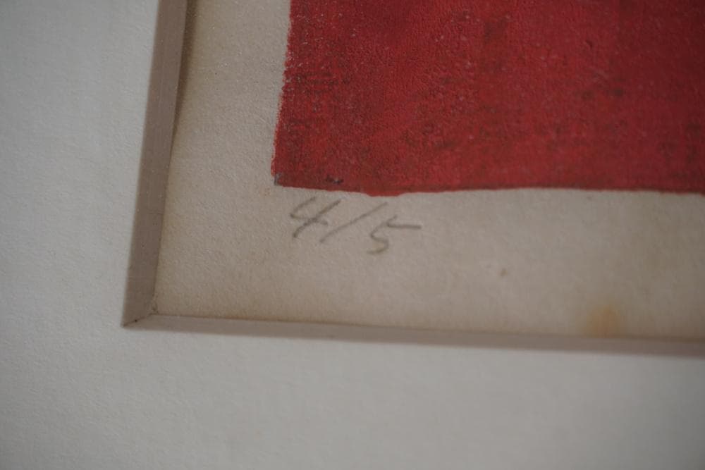 下村宏　版画「風景」1995年作