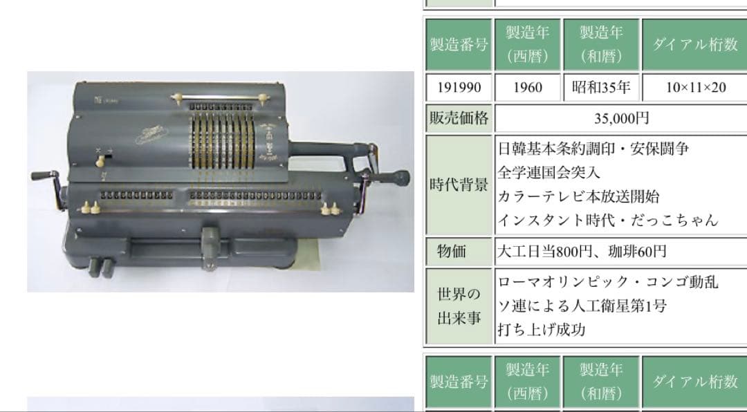 TICER タイガー 機械式計算機　アンティーク　手回し計算機