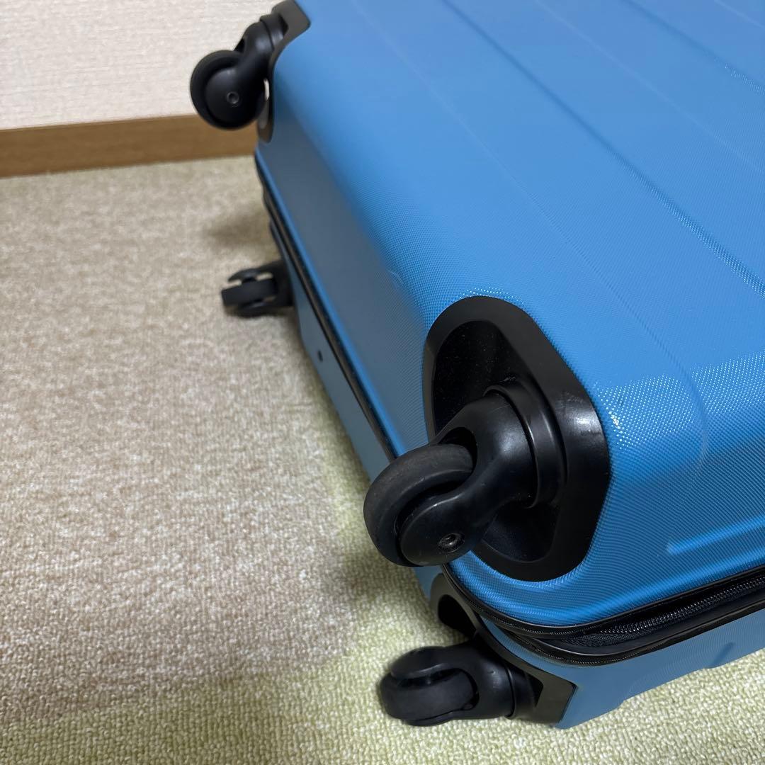 値下げ可　無印良品　限定色ブルースーツケース