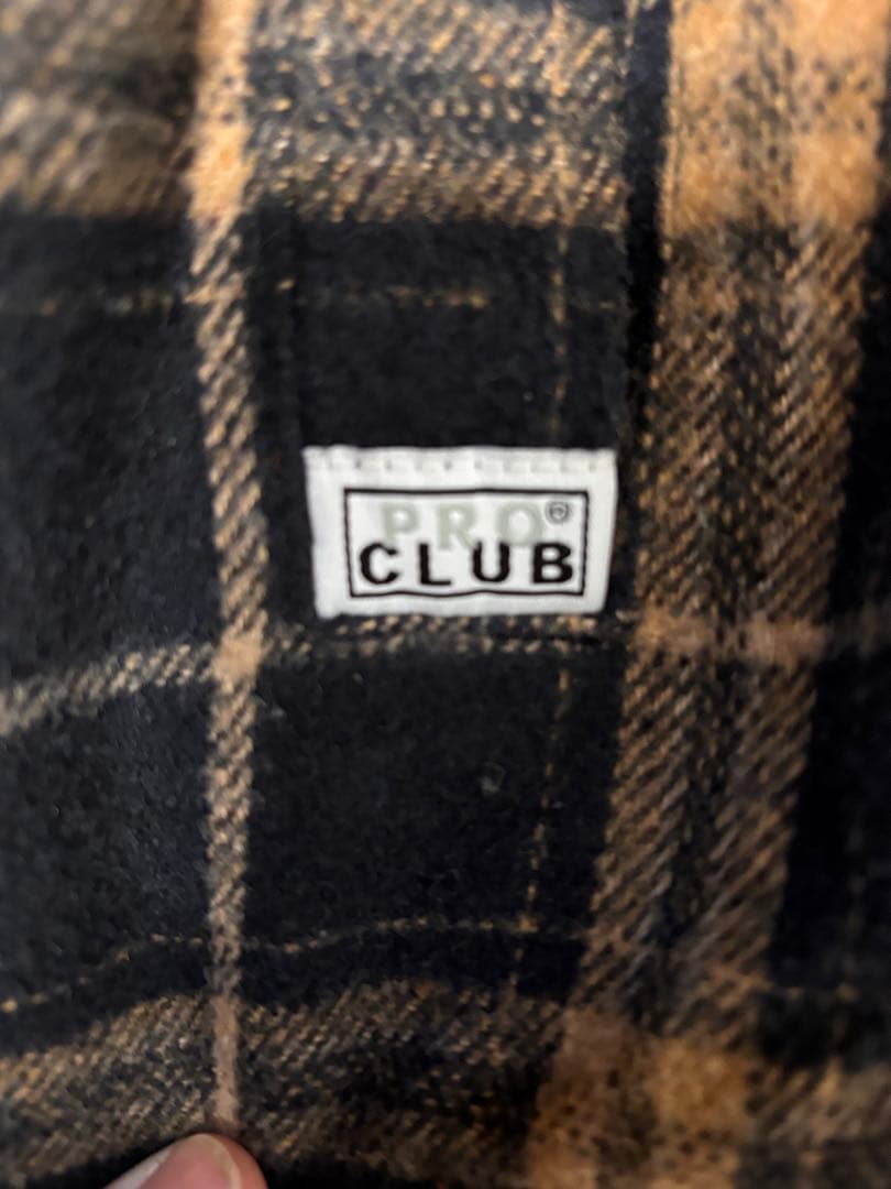 PRO CLUB フランネルシャツジャケット ネルシャツ ジャケット 美品USA